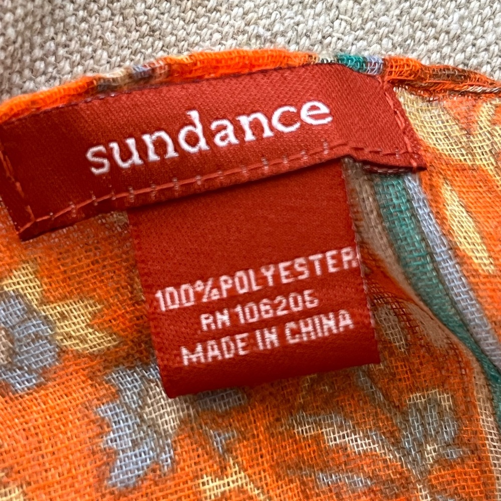 Sundance Large Rectangular Patterned Wrap Scarf - image 8